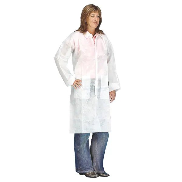 Einmal - Besucherkittel mit Kragen - Mediware