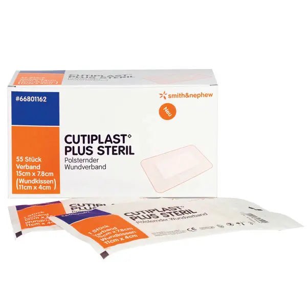 Cutiplast Plus steril - 10 x 7.8 cm (5.3 x 4.5 cm Wundauflage) - Smith und Nephew