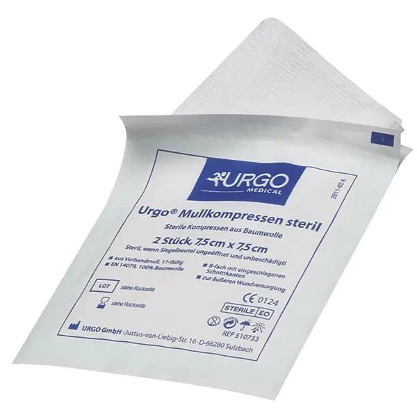 Mullkompressen, steril - 7.5 x 7.5 cm - Urgo