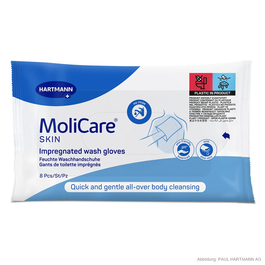 MoliCare Skin feuchte Waschhandschuhe