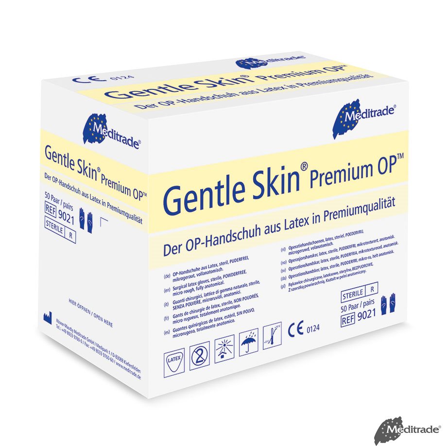 Gentle Skin Premium OP-Handschuhe Latex, PF, steril
