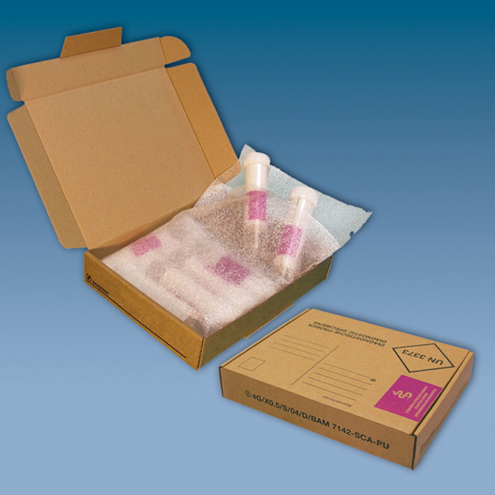 Post-Transportverpackung für diagnostische Proben