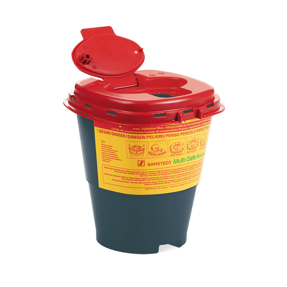Kanülenabwurfbehälter | Schwarz | 40% Recyclinganteil