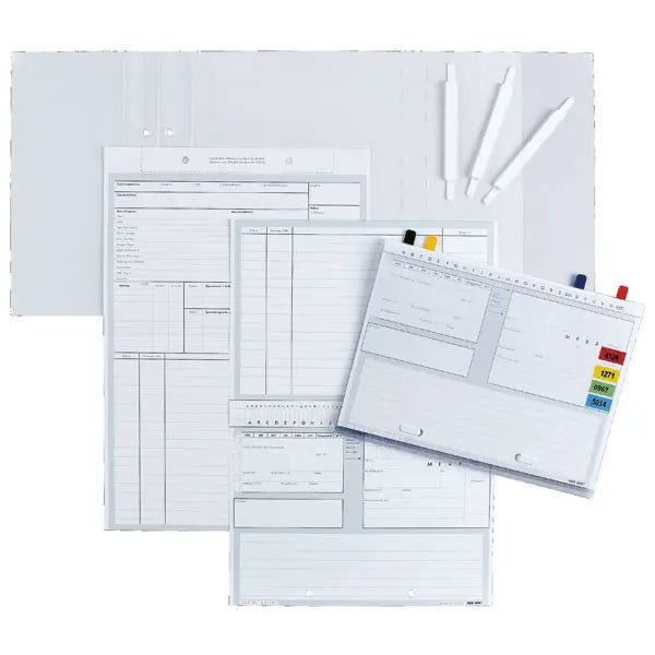 Karteikarte - DIN 5 - quer - Med und Org