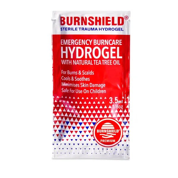 Burnshield Gel - Sachets / Hydrogel / Hydrospray - Hydrogel Flasche - Burnshield