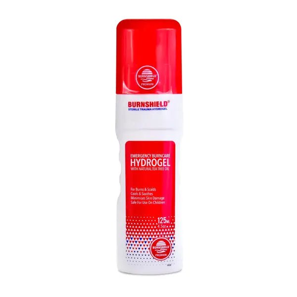 Burnshield Gel - Sachets / Hydrogel / Hydrospray - Hydrogel Flasche - Burnshield