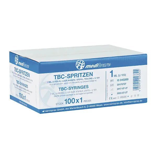 Tuberkulinspritzen 1 ml - Mediware