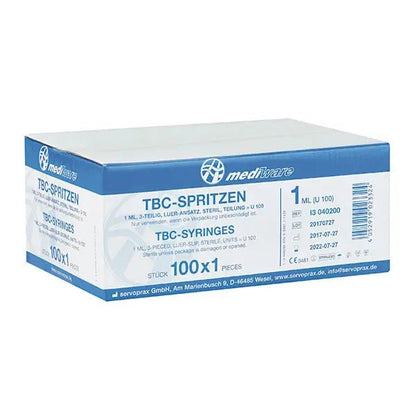 Tuberkulinspritzen 1 ml - Mediware