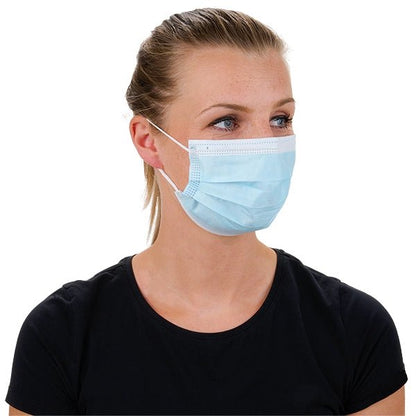 Chirurgischer Mundschutz mit Ohrschlaufen, 3 - lagig - OP - Mundschutz - Mediware