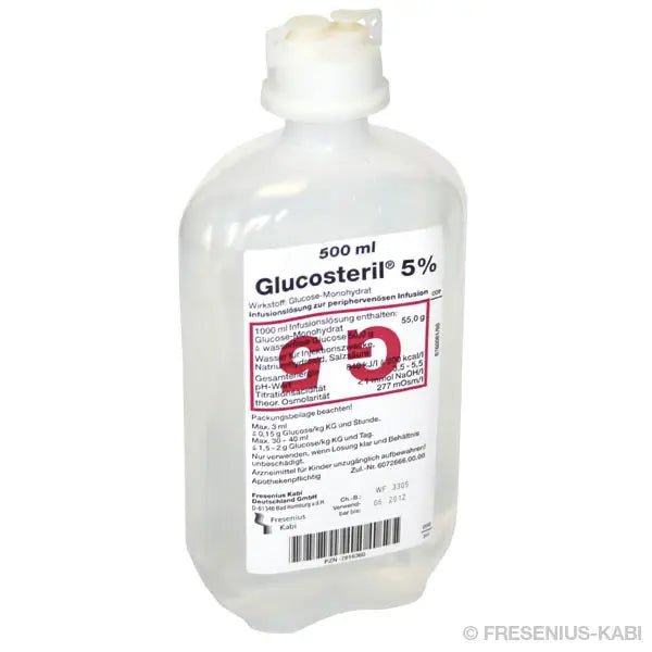 Glucosteril 5 % - 500 ml, Kunststoffflasche - Fresenius - Kabi