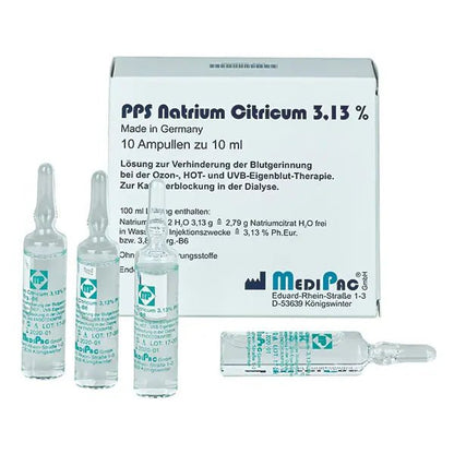 Natriumcitrat Lösung 3,13 % - 100 ml Durchstichflasche - MediPac GmbH
