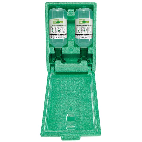 Augenspülstation DUO mit zwei Flaschen - Plum