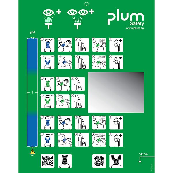 Augenspülstation DUO mit zwei Flaschen - Plum