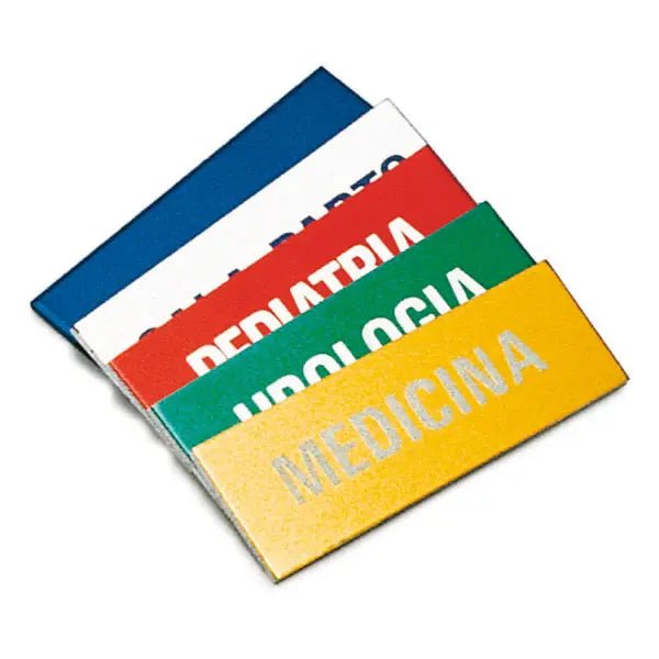 Alu - Plaketten, graviert - weiß - C.B.M. S.r.l. Medical Equipement