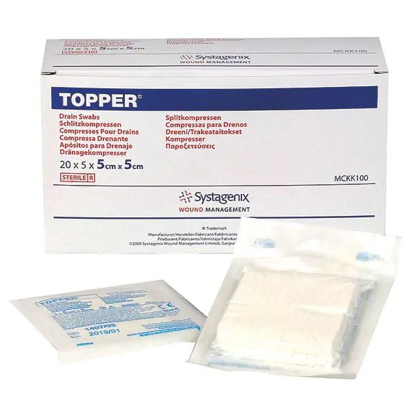 Topper Schlitzkompressen - 7.5 x 7.5 cm - Solventum Germany GmbH