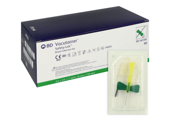 Vacutainer Safety-Lok Blutentnahmeset - 21G, 0,8x 19cm