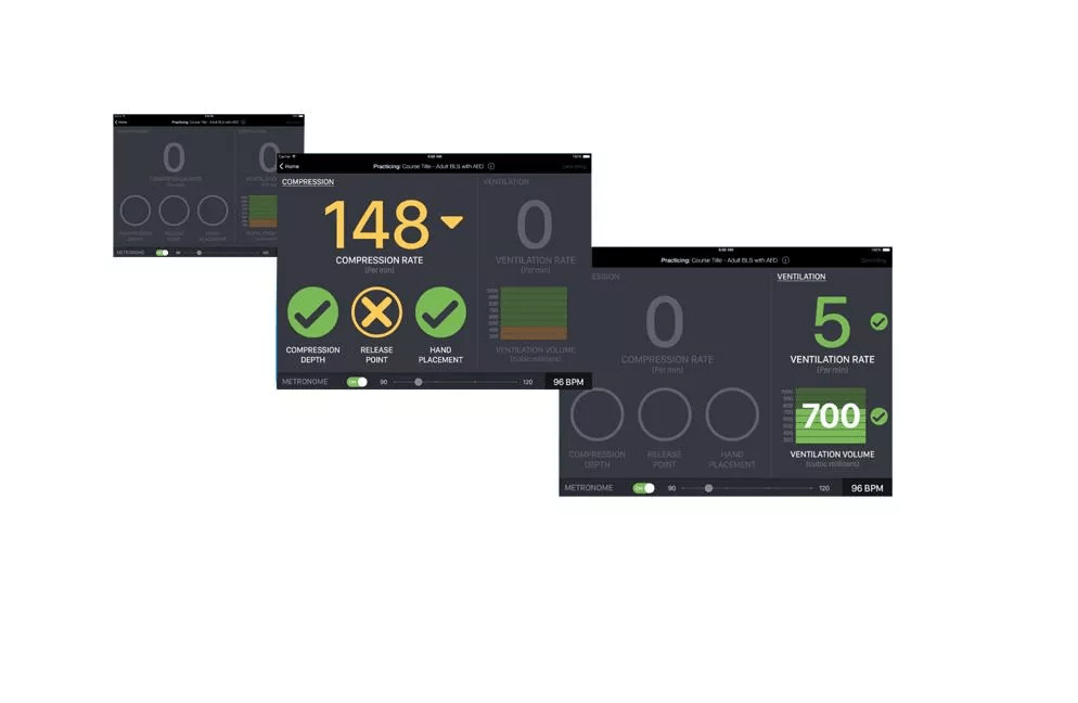 CPR Metrix Kontrollbox und iPad für CRISIS und CPARLENE Übungspuppen - Erler - Zimmer