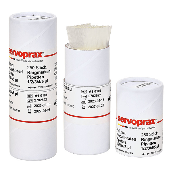 Doppelringmarkenpipetten (Sondergrößen) - Servoprax