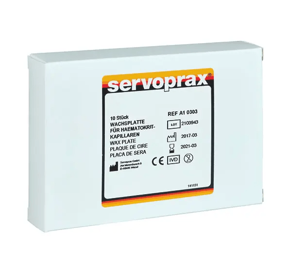 Hämatokrit - Wachsplatte - Servoprax