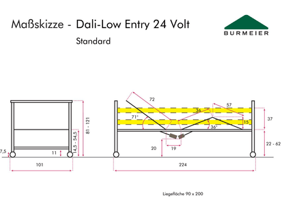 Seniorenbett Dali low - entry - Burmeier