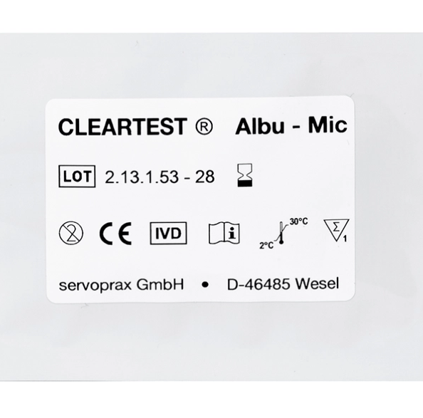 CleartestAlbu - Mic, Nierenfunktions - Teststreifen, einzeln eingesiegeltDocMed GmbH