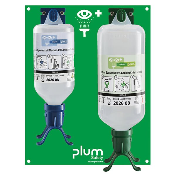 PlumAugen-Notfallstation DUO mit NaCl und pH NeutralDocMed GmbH