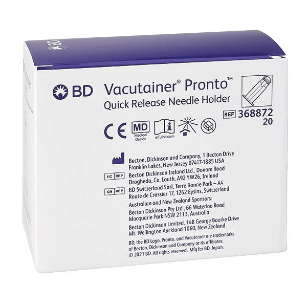 BD Becton DickinsonBD Vacutainer® Pronto Kanülenhalter mit AbwurfmechanismusDocMed GmbH