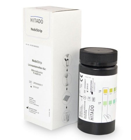 HITADO GmbHHITADO NobiStrip Mikroalbumin/Kreatinin HarnteststreifenDocMed GmbH