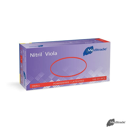 MeditradeMeditrade Nitril Viola U.-Handschuhe PF, latexfrei unsterilDocMed GmbH