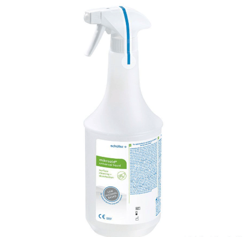 Schülke und Mayrmikrozid universal liquid 1 Ltr. inkl. Pumpe, FlächenschnelldesinfektionDocMed GmbH
