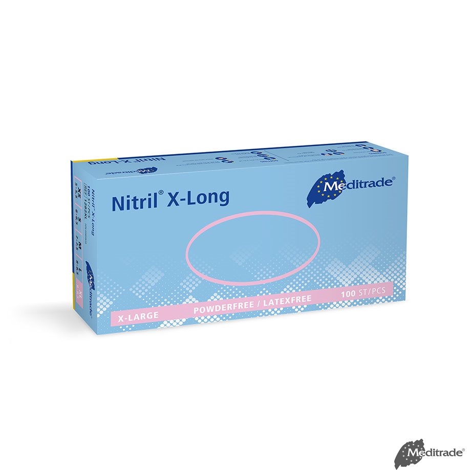 Nitril 3000 Blue X-Long U.-Handschuhe PF latexfrei, unsteril