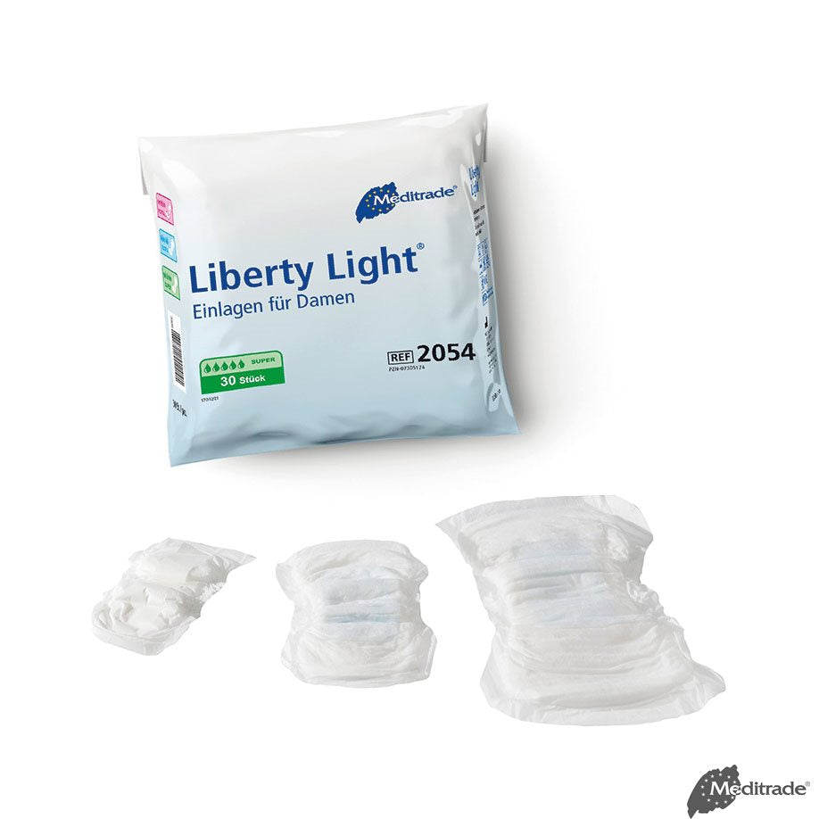 Liberty Light Super Inkontinenzvorlagen grün, 43 x 22 cm