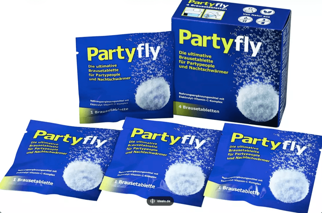 PartyflyPartyfly ehemals Katerfly Elektrolyt-Vitamin C-Komplex BrausetablettenDocMed GmbH