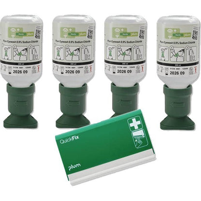 PlumPlum Augenspüllösung Starter-Sets mit QuickFix PflasterspenderDocMed GmbH