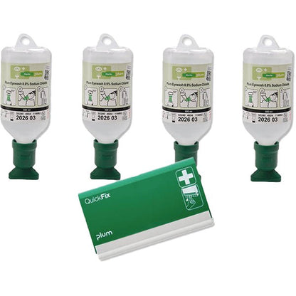PlumPlum Augenspüllösung Starter - Sets mit QuickFix PflasterspenderDocMed GmbH