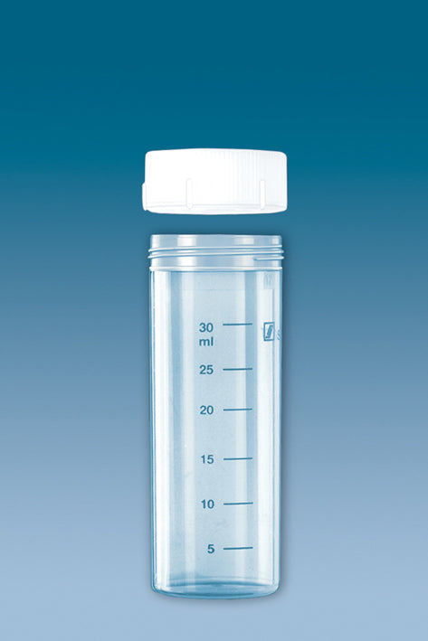 PP-Röhrchen 40 ml, 84 x 30 mm, mit beiliegendem Verschluss