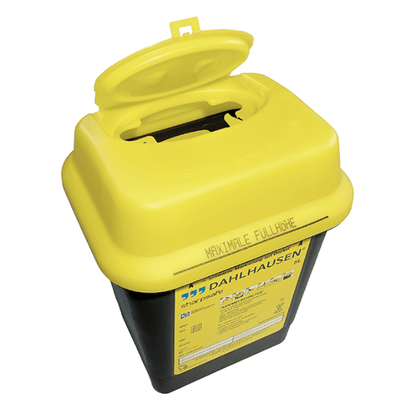 DahlhausenSharpsafe Sicherheitsbehälter mit Dual protect proDocMed GmbH