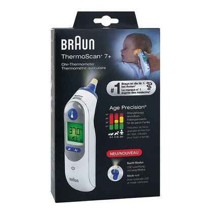 B.BraunThermoScan 7+ IRT6525WE Ohrthermometer mit Age Precision und NachtmodusDocMed GmbH